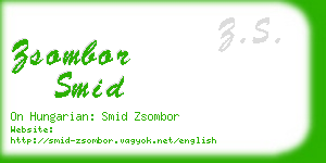 zsombor smid business card